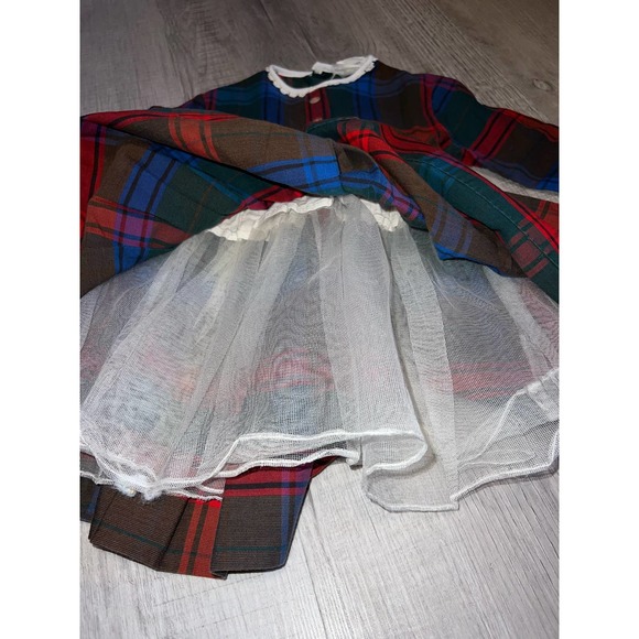 Vintage Cinderella Brand Christmas Plaid Dress toddler - Picture 3 of 8